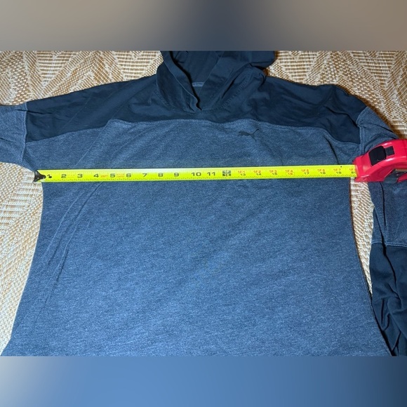 PUMA Lightweight Sweatshirt w/Hood,Black & Gray,Women's Size Large - Picture 9 of 9